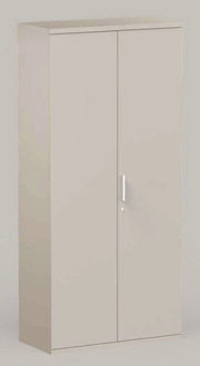 Libreria da ufficio con piani regolabili ed ante in legno cm. 90,2x33,8/43,4x196,80h