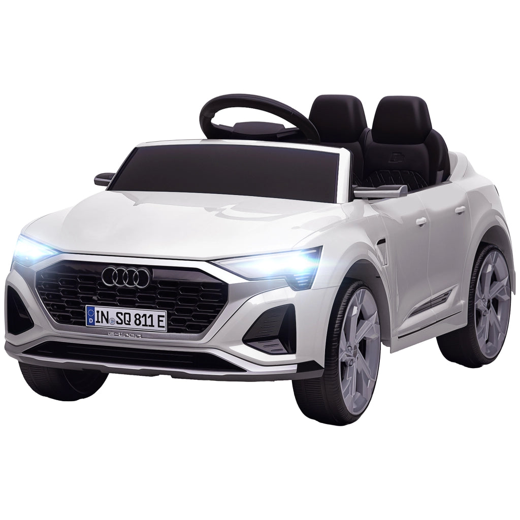 Auto Elettrica per Bambini Audi Q8 12V ¨C Xylo ¨C Bianco con Telecomando e Luci LED