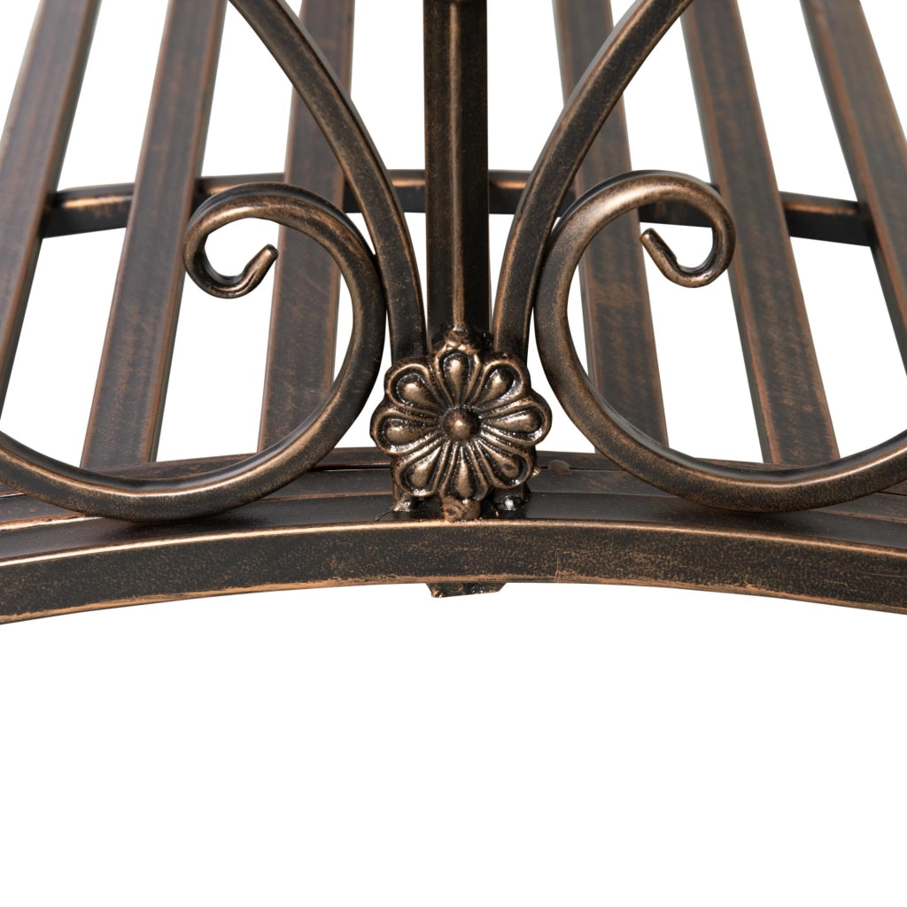 Ponticello da Giardino 99x68x53 cm in Metallo Nero