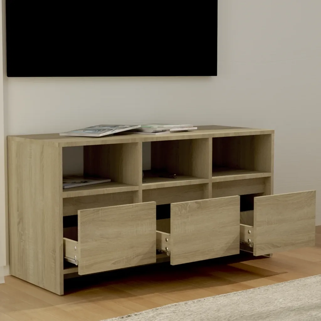 Mobile Porta TV Rovere Sonoma 102x37,5x52,5 cm in Truciolato 809803