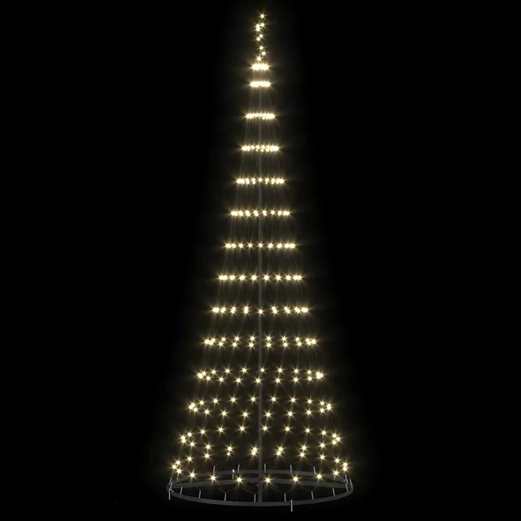 Albero di Natale LED con 295 LED Bianco caldo 250 cm Metallo 42018783