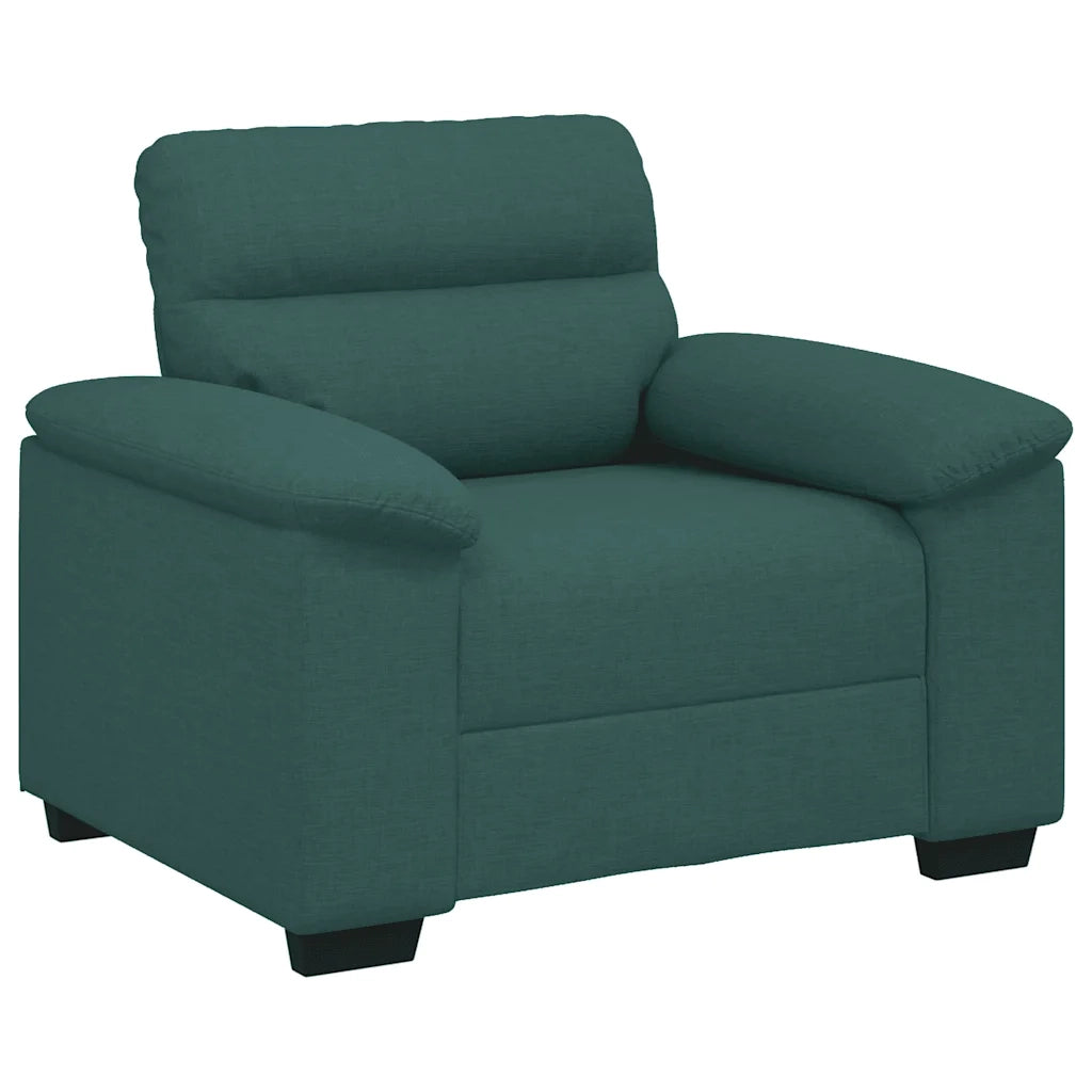 Divano Sedia-Poltrona Verde Scuro 100x81x84 cm in Tessuto