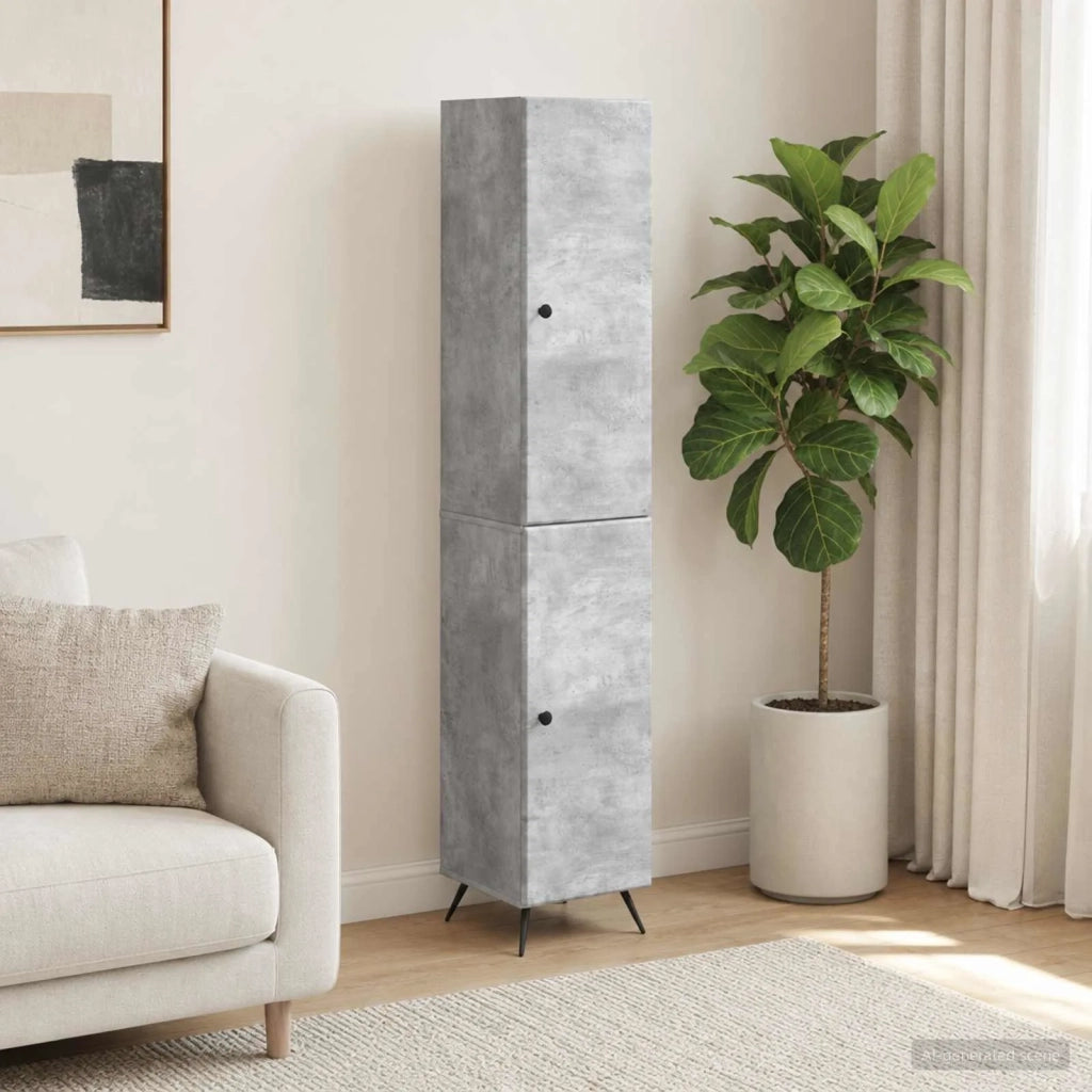 Set di armadi 2 pcs Grigio Cemento Legno ingegnerizzato 3416874