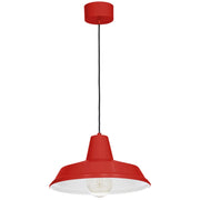 Lampada a sospensione loft rossa Class E27 15W Luminex