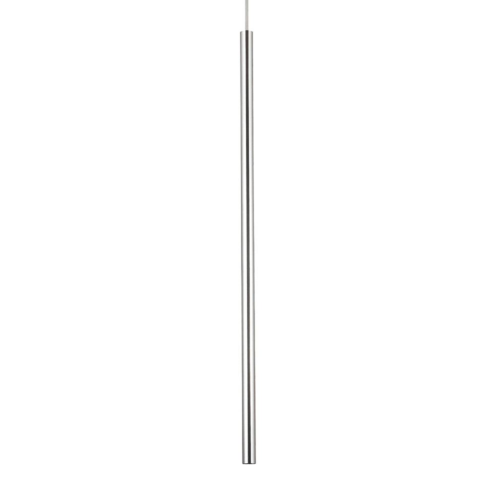 Sospensione Round Moderna Ultrathin Metallo Cromo Led 11,5W 3000K D100