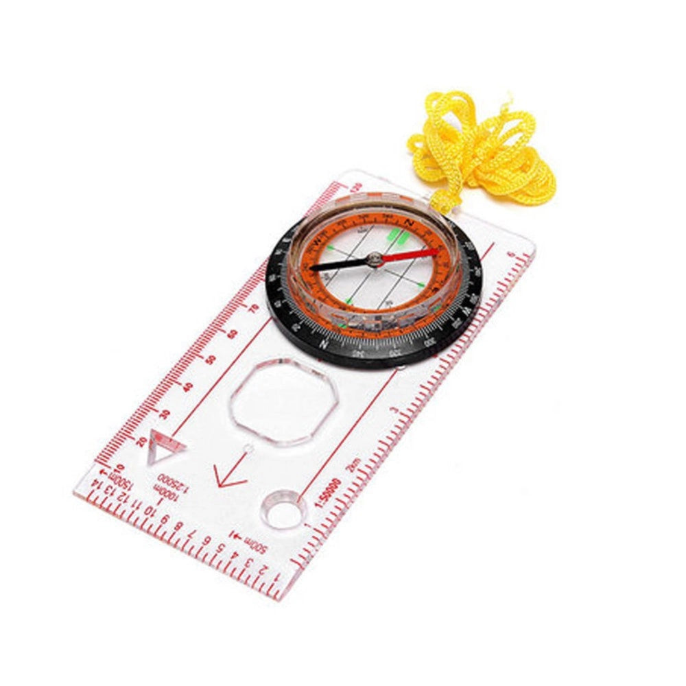 Trade Shop - Bussola Ingrandimento Righello Scala Da Cartografia Orientamento Nautica Camping -