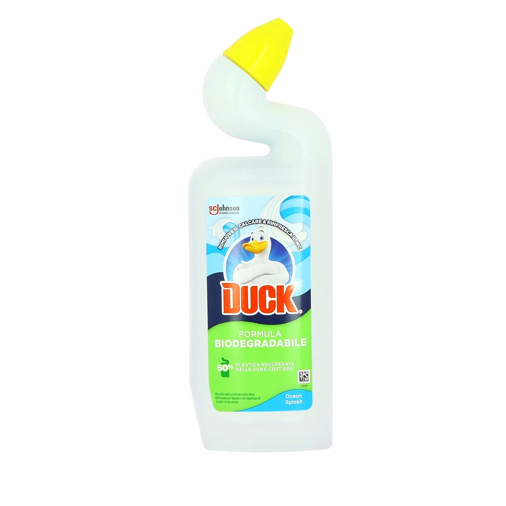 DUCK GEL BIODEGRADABILE FRAGRANZA  COASTAL FOREST/ OCEAN SPLASH 750 ML RIMUOVE IL CALCARE E RINFRESCA IL WC ASSORTITO