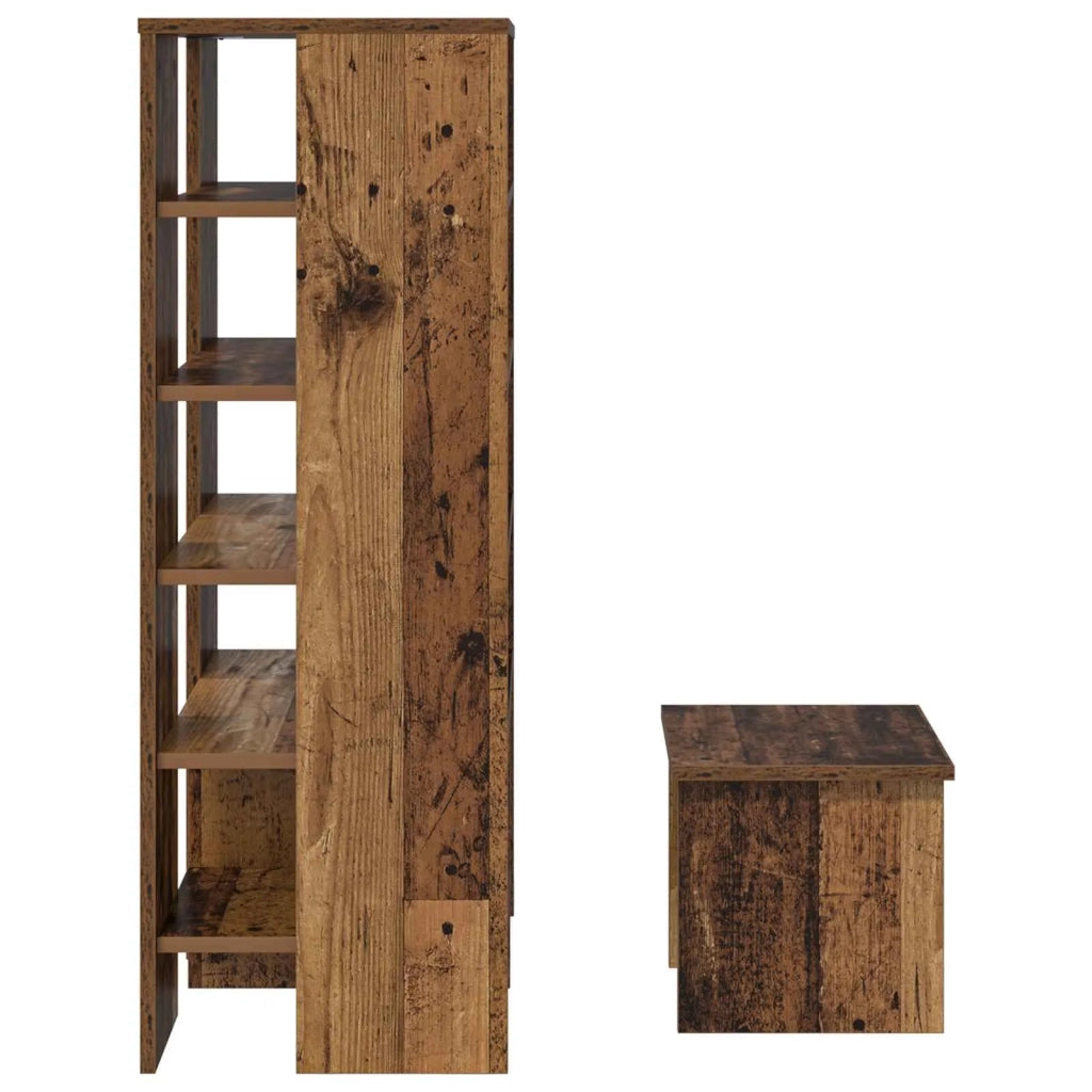 Mobile per scarpe 2 pcs Legno vecchio Legno multistrato