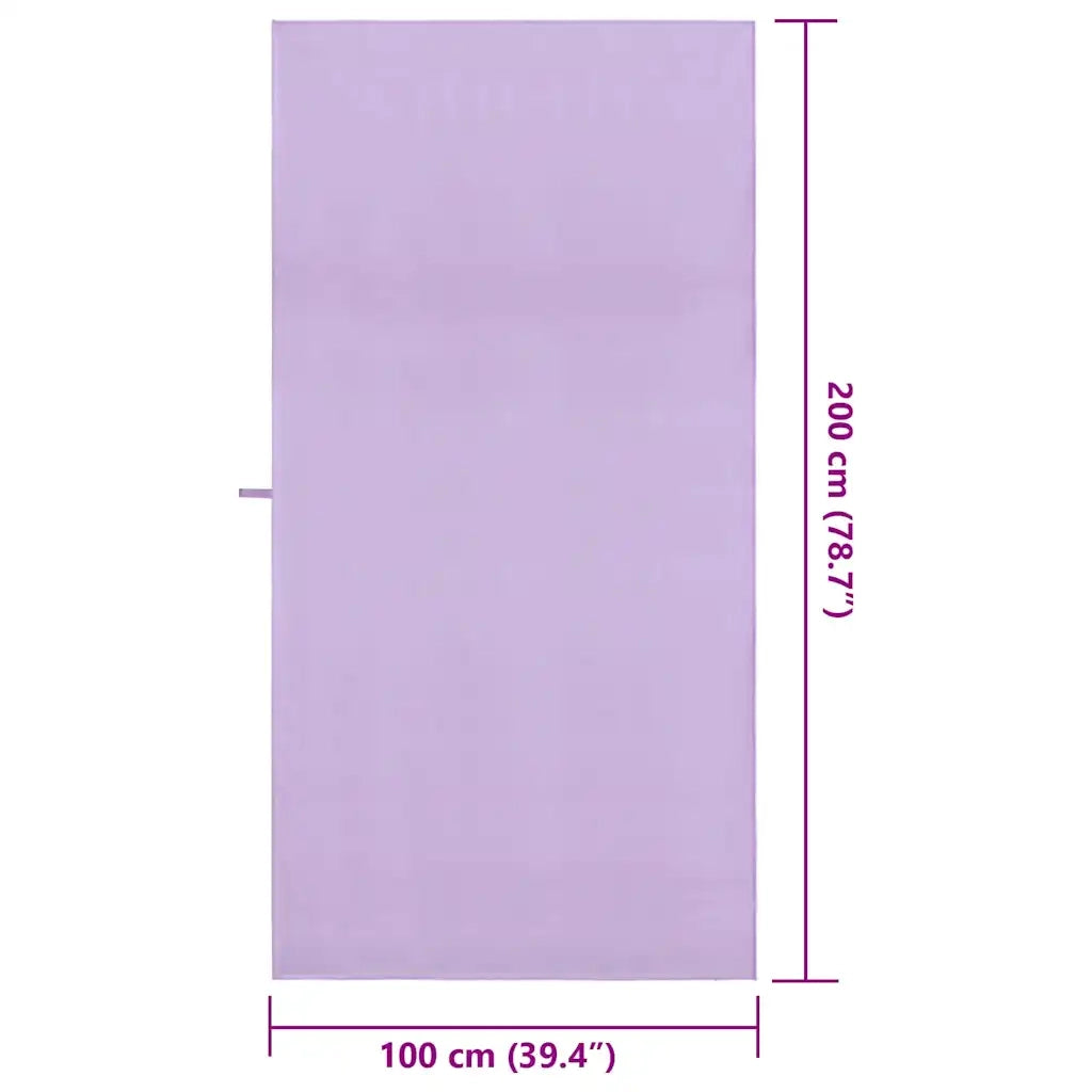 Asciugamani Sportivi 2 pz | Teli per bagno Viola 200 x 100 cm