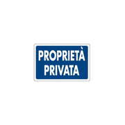 Cartello proprietà privata cm 20X30