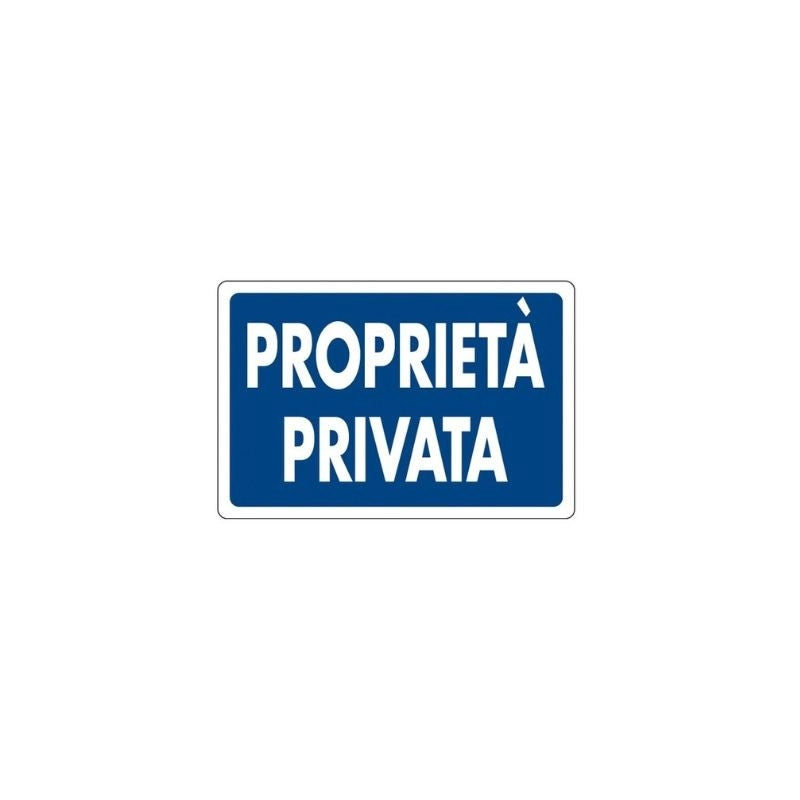 Cartello proprietà privata cm 20X30