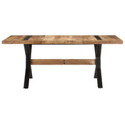 Tavolo da Pranzo 180x90x76 cm in Legno Massello di Mango Grezzo 321610