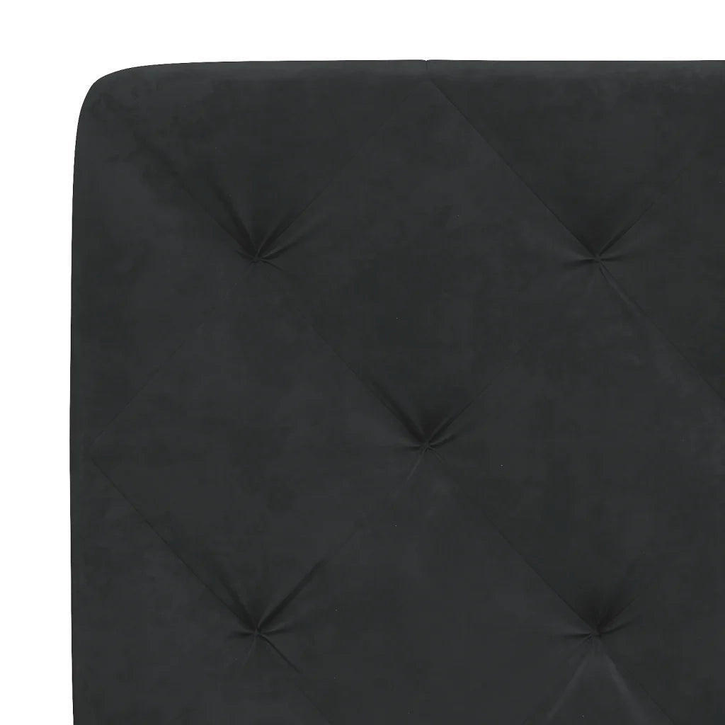 Cuscino Testiera Nero 100 cm in Velluto CFW5481265