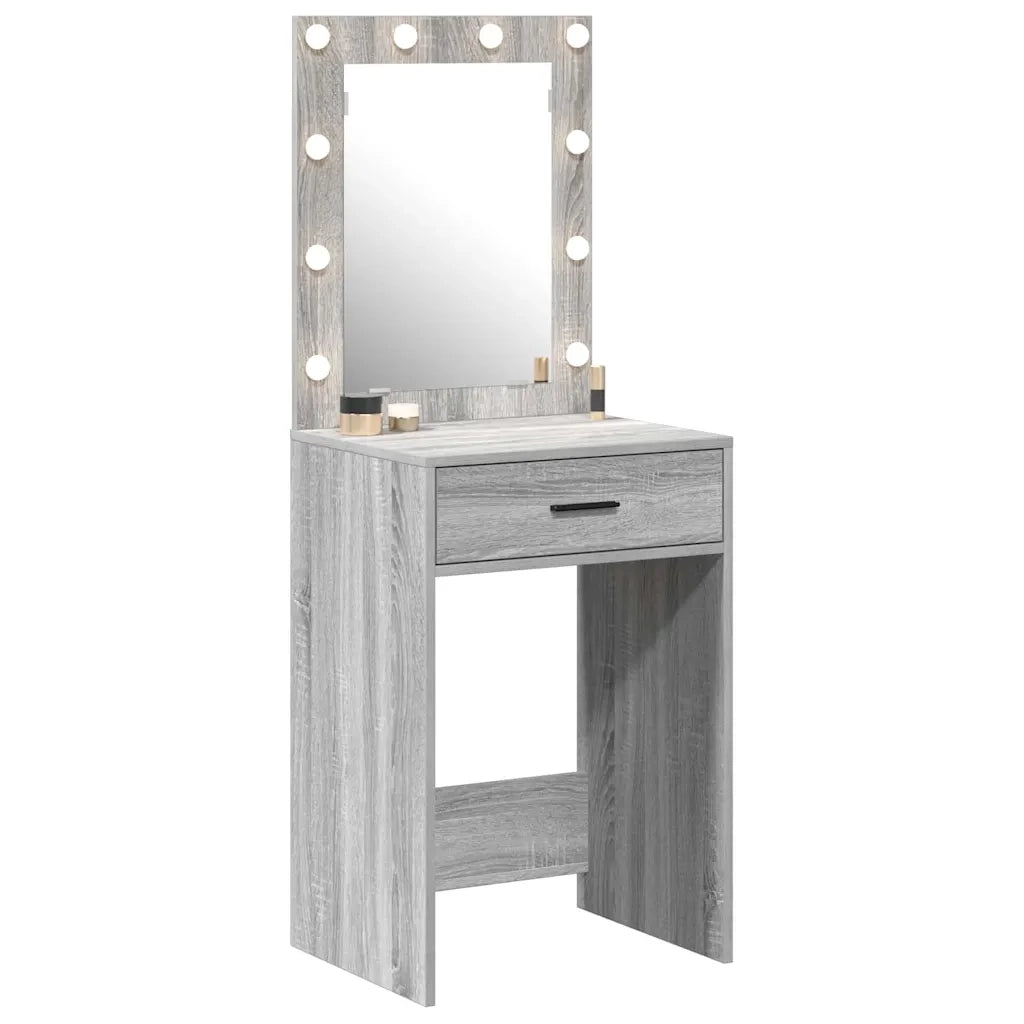 Tavolo da Trucco con cassetto Grigio Sonoma 50 x 41 x 135 cm 865042