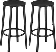 Scrivania con sostegno per gambe - design industriale - telaio metallico stabile - gambe regolabili - nero