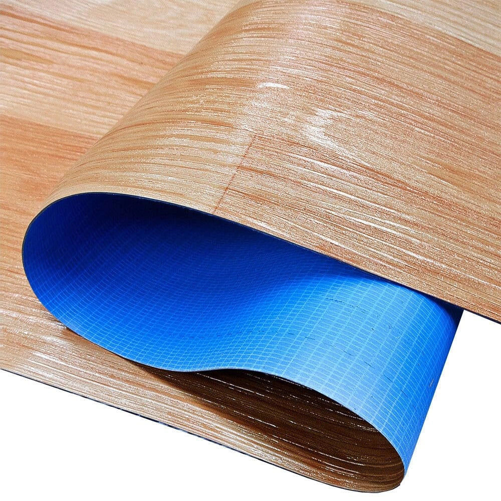 Pavimento Pvc Rivestimento Rotolo Vinile 100x100 cm Design Legno Naturale Listelli Dis_F