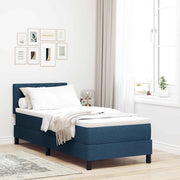 Letto a molle con materasso con led Blu 80 x 200 cm Tessuto