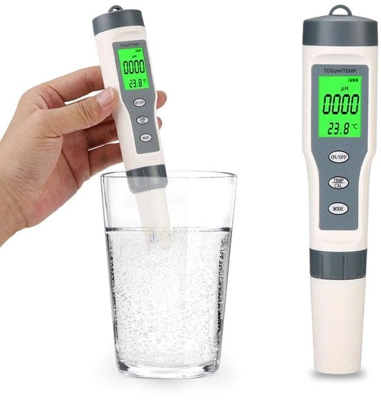 Multifunzione Tester di Qualità dell'Acqua 3-in-1 - Tds Digitale, pH