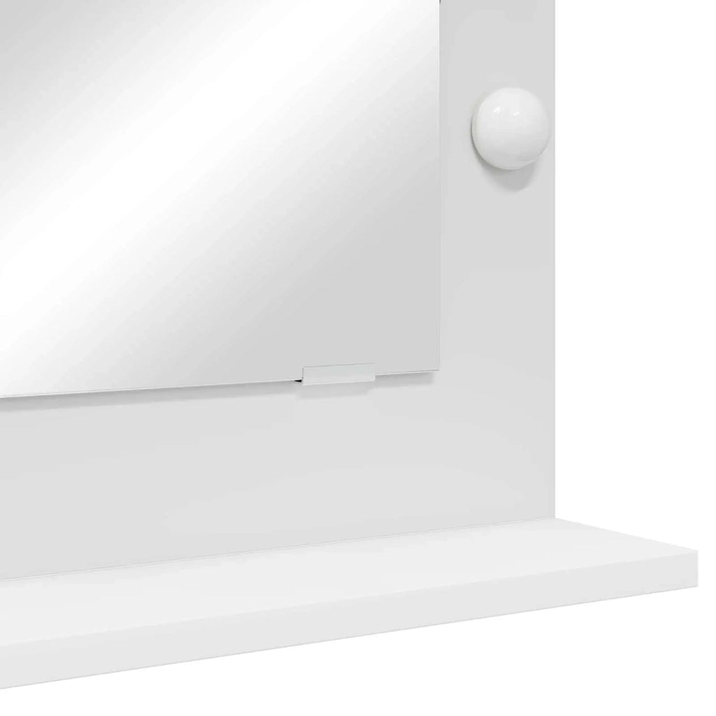 Specchio da Vanità Rettangolare Bianco 70 x 50 x 18 cm 868333