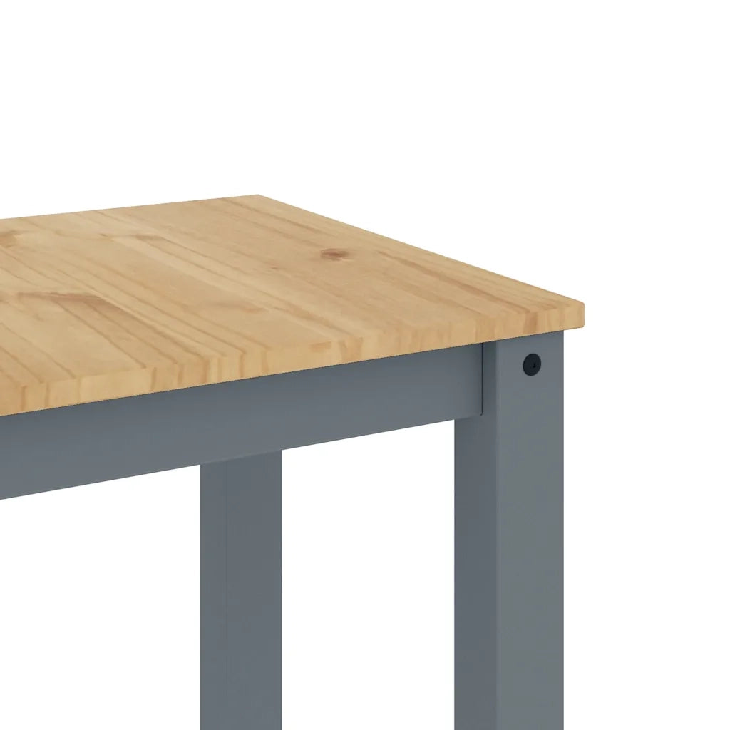 Set da Pranzo 3 pz PANAMA Grigio in Legno Massello di Pino 3345165