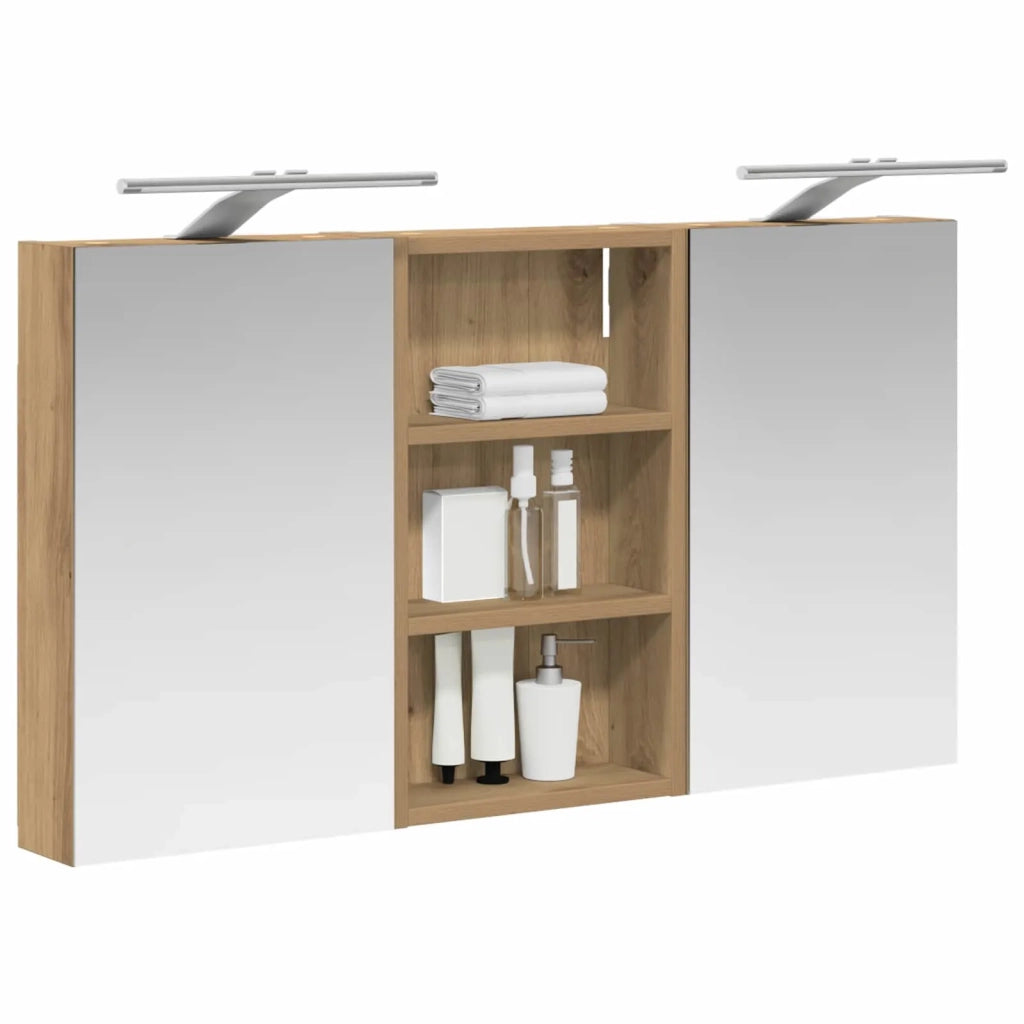 Set di Armadi da Bagno | Armadio da bagno con lo scaffale 3 pz 90 x 10,5 x 50 cm