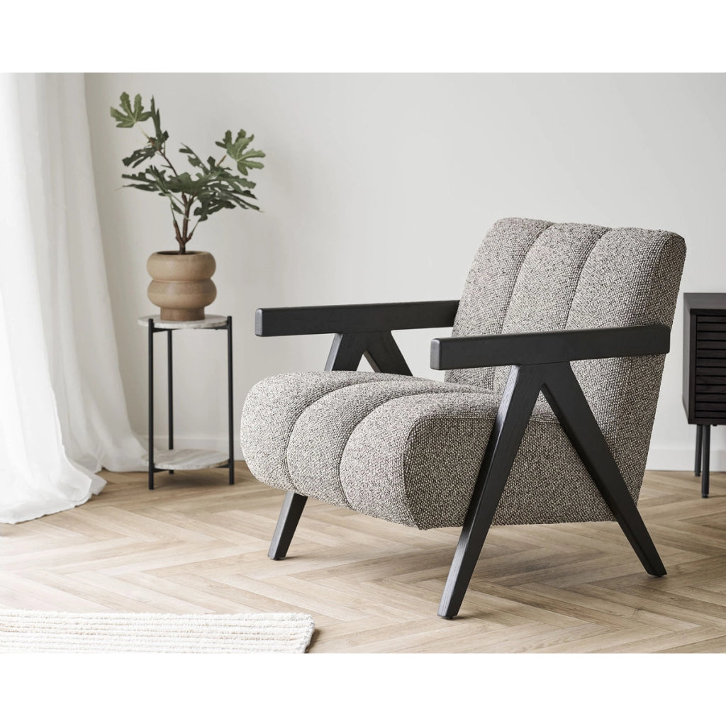 Comodino Leuven, Beige, MDF, 27x27x46 cm