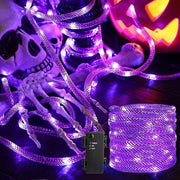 Decorazione di Natale esterna LED azzurra con 36 LED e timer - Decorazione di Natale esterna per giardino finestra balcone festa horror DIY