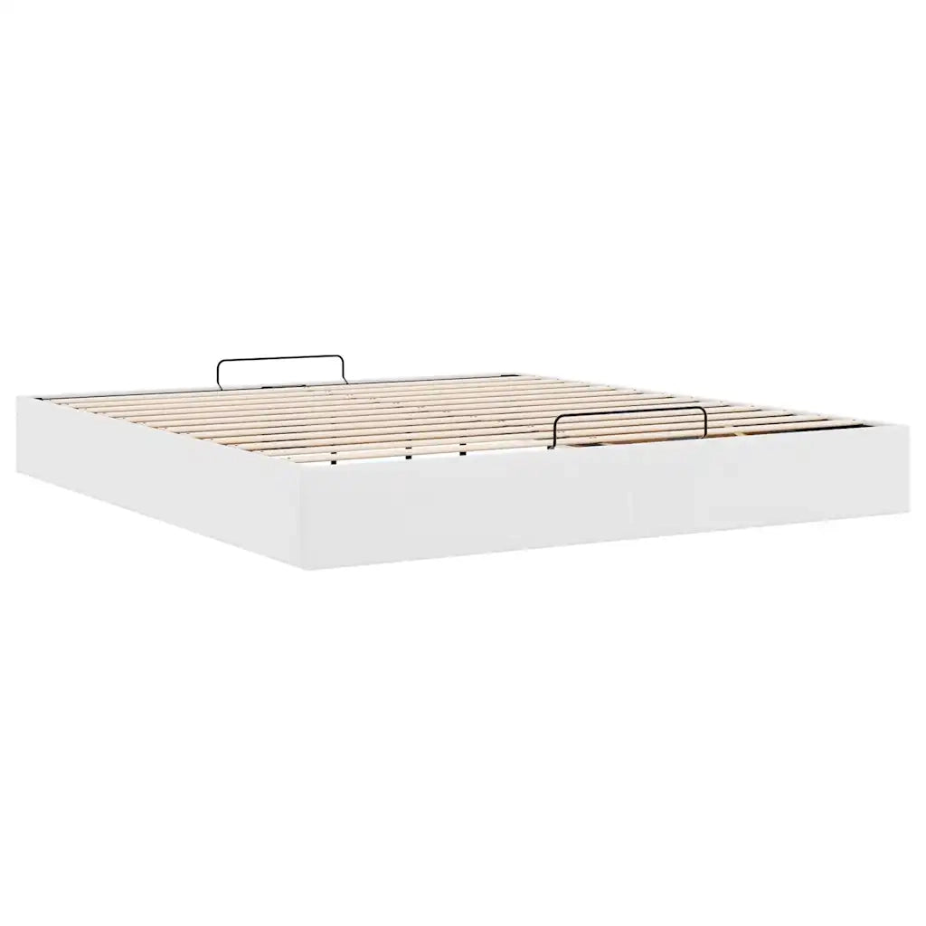 vidaXL Struttura Letto Pouf senza Materasso 160x200 cm Similpelle