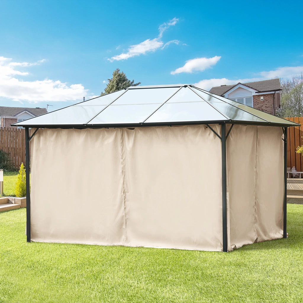 Pareti laterali per gazebo pergola ¨C zephmum ¨C 4 pezzi beige