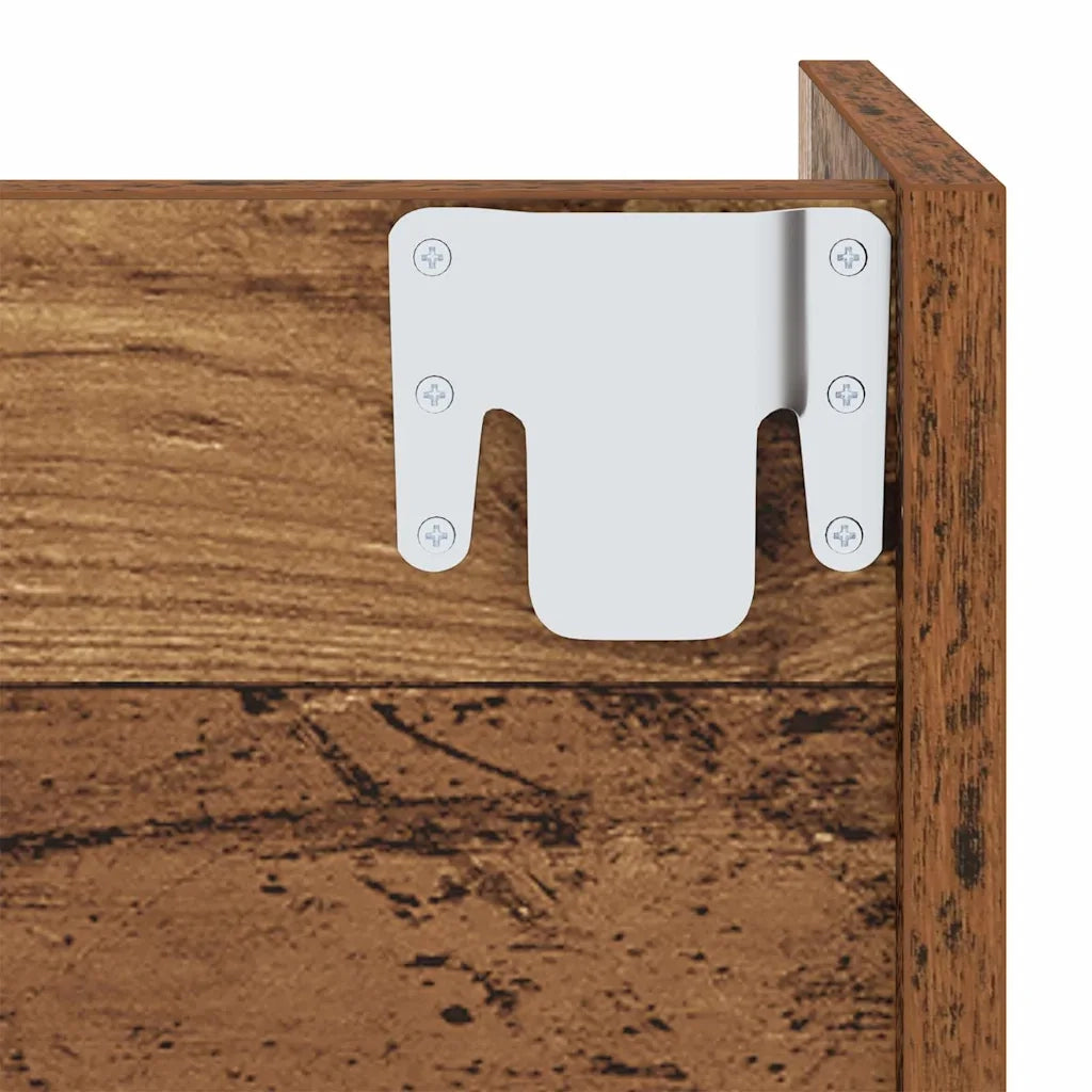 Mobile per scarpe 2 pz-Set di 2 Scarpiera Legno vecchio 60 x 18 x 60 cm