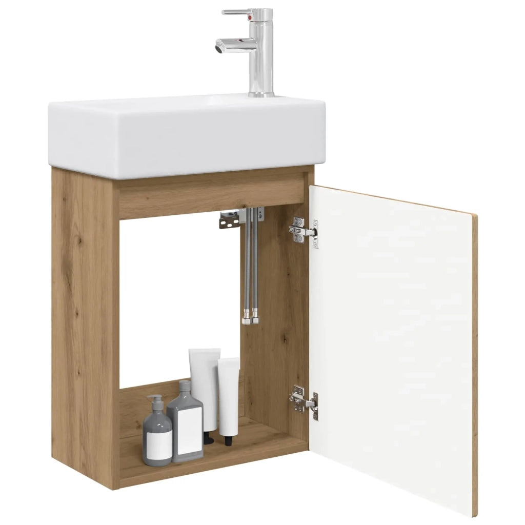 Mobile bagno con rubinetto Rovere Artigianale 889500