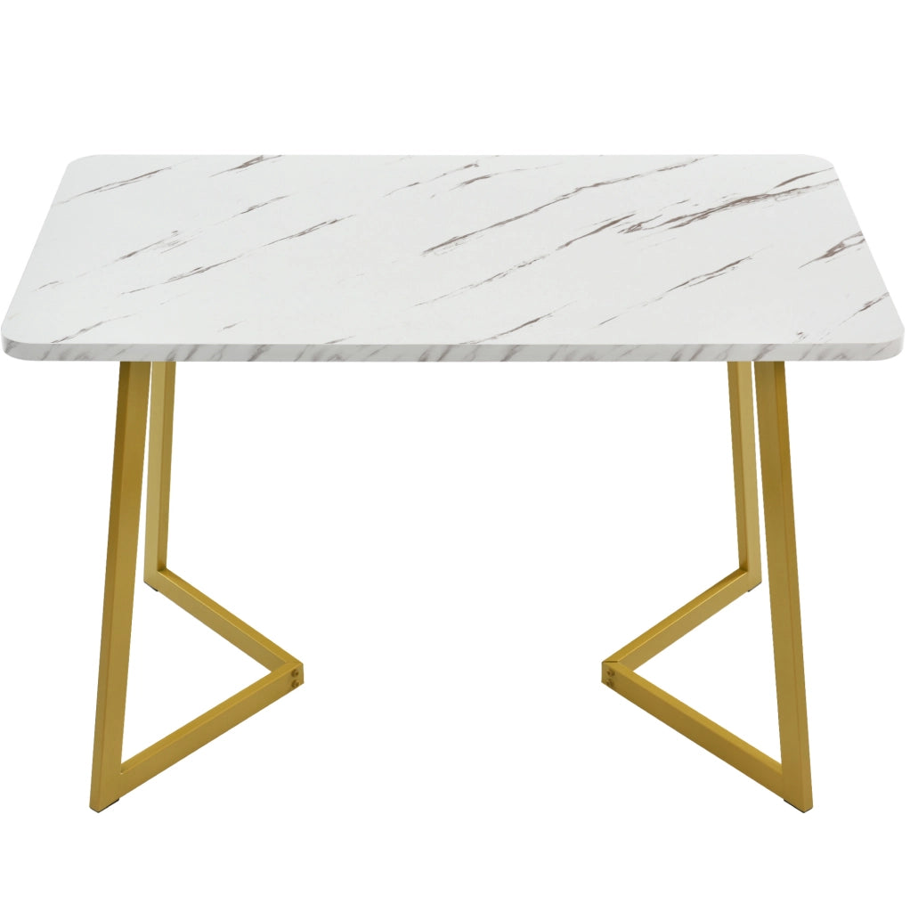 Set da pranzo 5 pezzi 117x68x75 cm con gambe regolabili in velluto beige