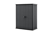Armadio da Esterno Keter Cortina Alto 140x73,6x170,4 cm in Evothech+ Grigio