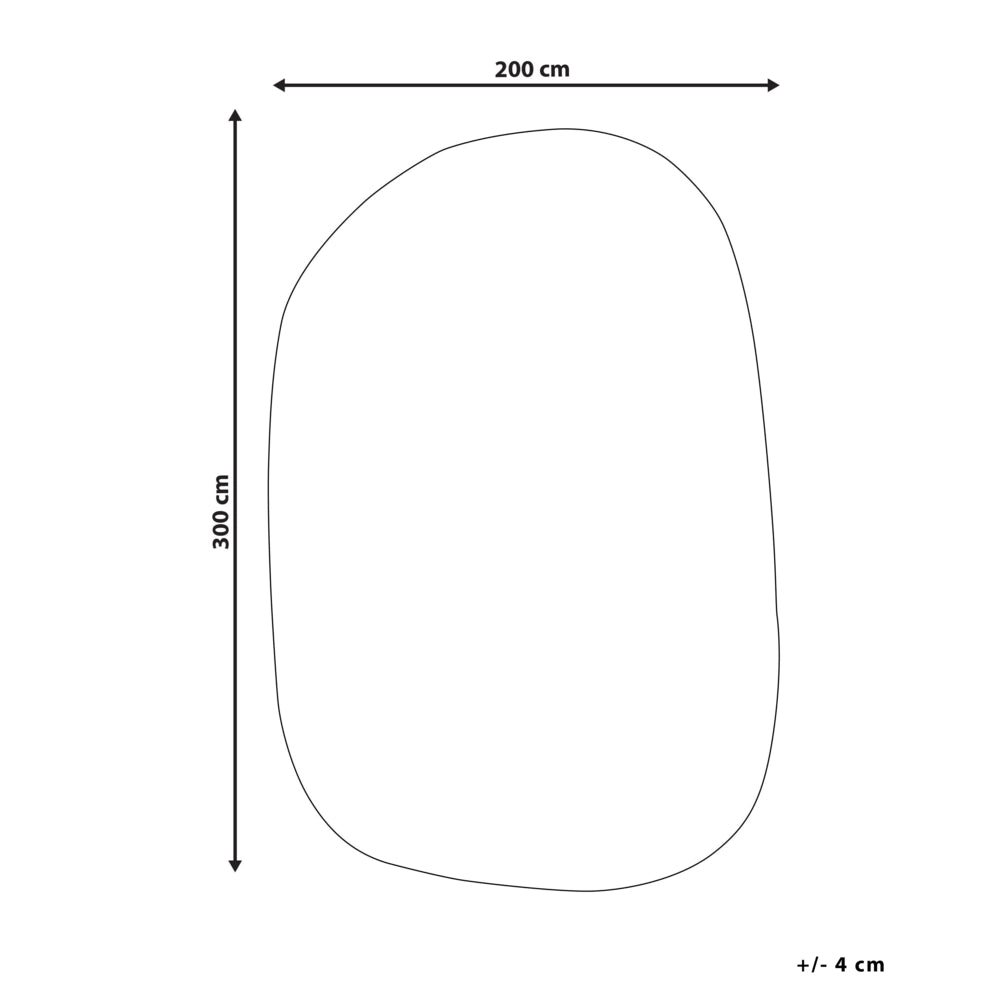 Tappeto Marrone Viscosa e Lana Forma Irregolare 200 x 300 cm Stile Moderno Glam