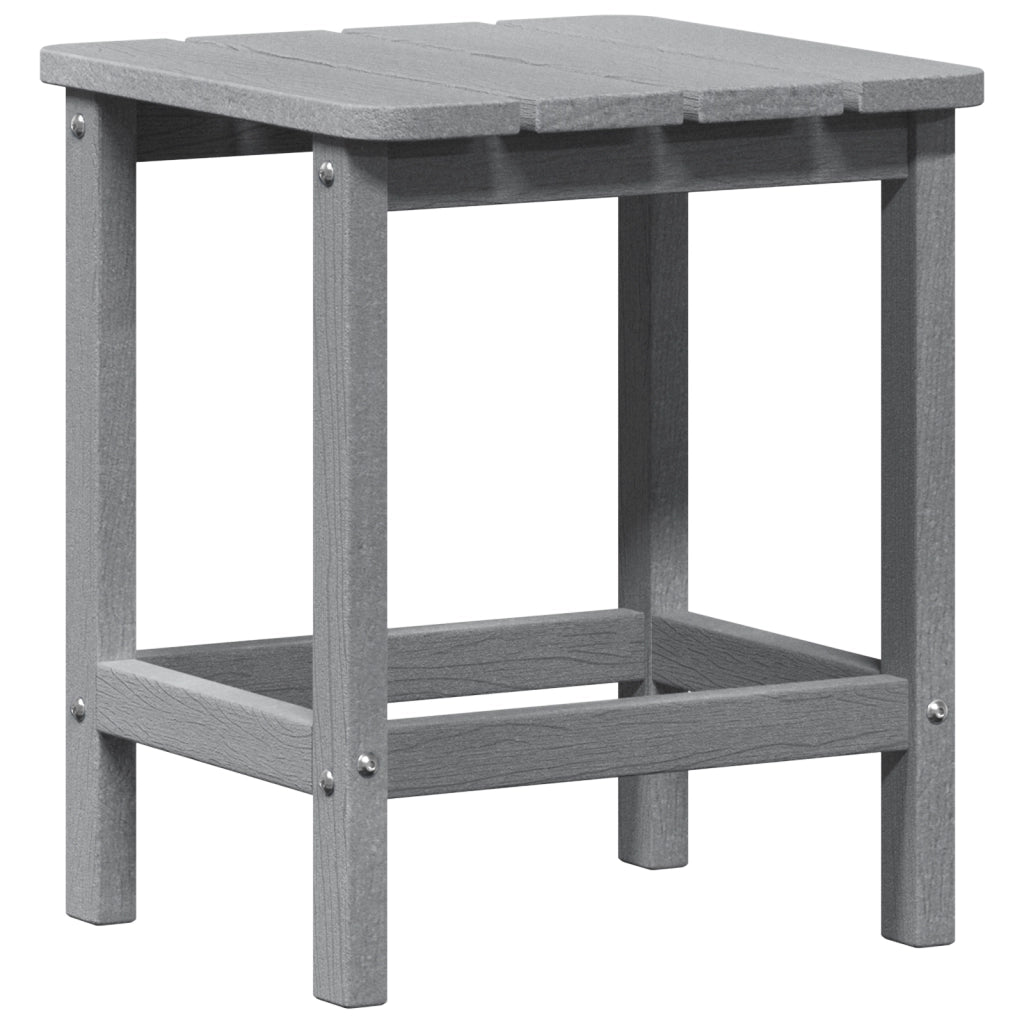 Tavolo Laterale Adirondack Grigio chiaro 38x38x45 cm HDPE