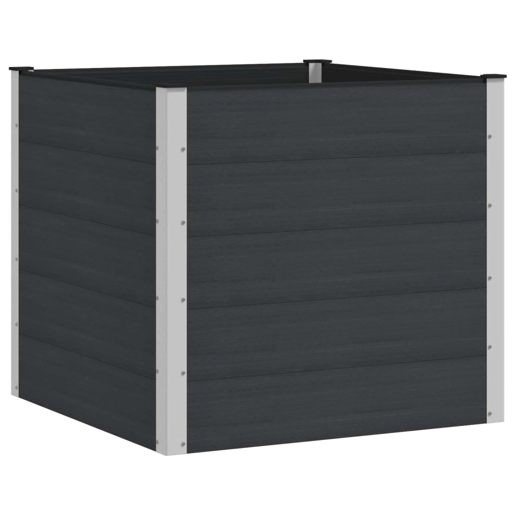 Letto rialzato da giardino Nero 100 x 100 x 91 cm 42038979