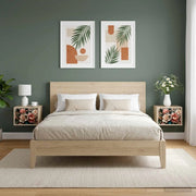 Mobiletto da comodino a parete BORNE 2 pz Rovere Sonoma 8007458