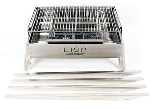 Barbecue a Carbone Carbonella in Acciaio Lisa Luxury Etna