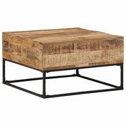 Tavolino da Salotto 68x68x41 cm in Legno di Mango Grezzo 320817