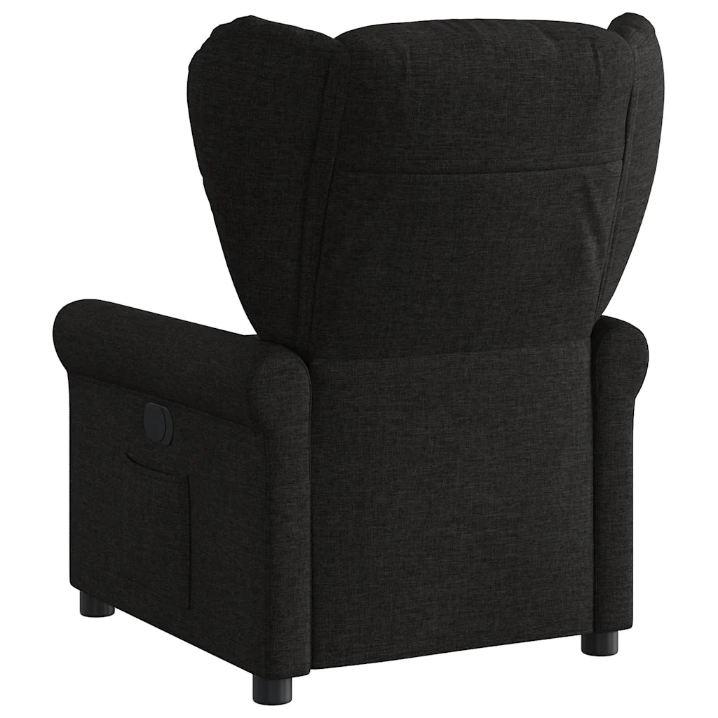 Divano Sedia-Poltrona Reclinabile in Tessuto Nero 468030