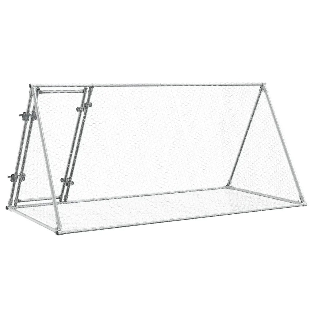 Conigliera Argento 200x105x91 cm in Acciaio Zincato 3281530