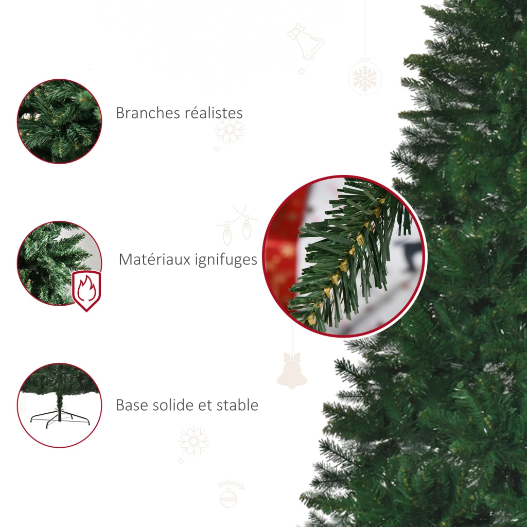 Albero di Natale Artificiale 240 cm ¨C zephmum ¨C Verde 1499 Rami Realismo Nordmann