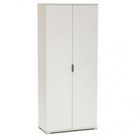 Armadio 2 Ante 75x38x174 h cm in Truciolare bilaminato Bianco