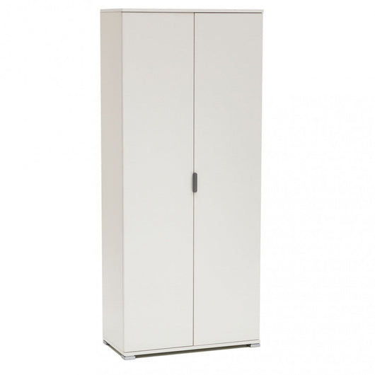 Armadio 2 Ante 75x38x174 h cm in Truciolare bilaminato Bianco