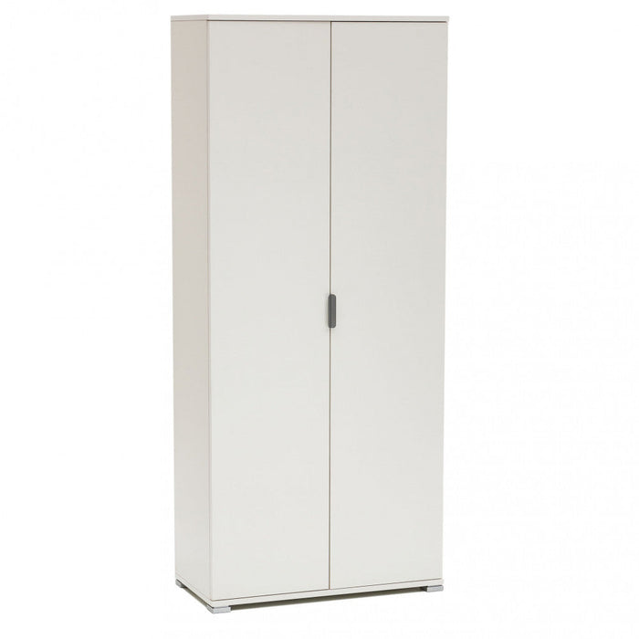 Armadio 2 Ante 75x38x174 h cm in Truciolare bilaminato Bianco
