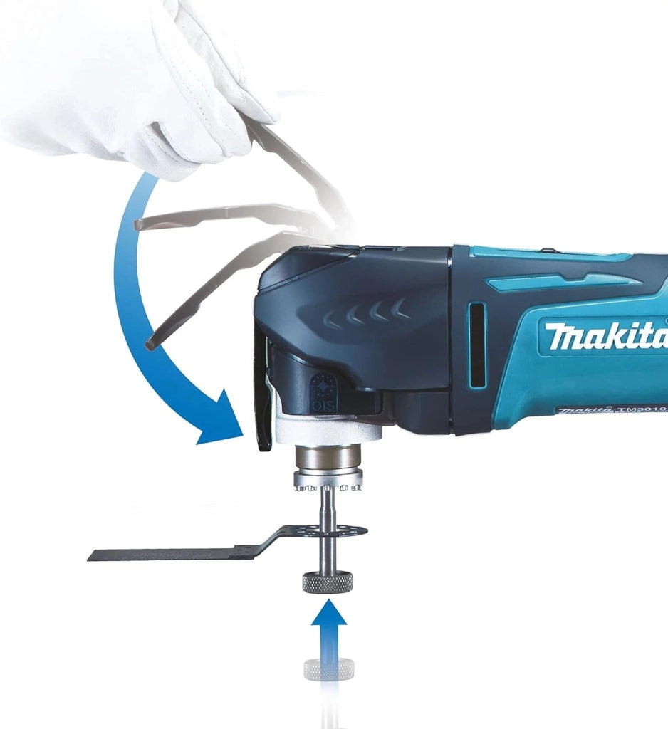 Makita, TM3010CK, 320 W, attrezzo multifunzione con valigetta, colore: blu (2 pezzi)
