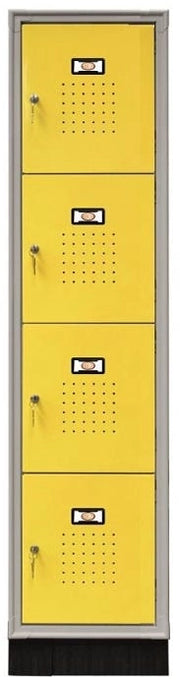 Armadio casellario verniciato a 4 vani metallici cm. 40x50x175h