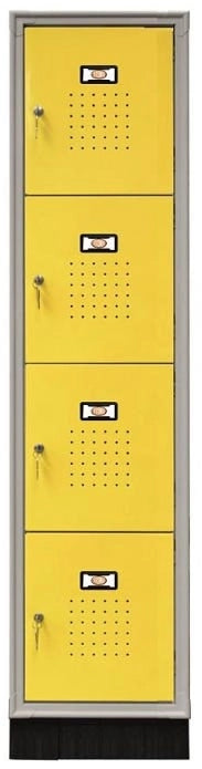 Armadio casellario verniciato a 4 vani metallici cm. 40x50x175h