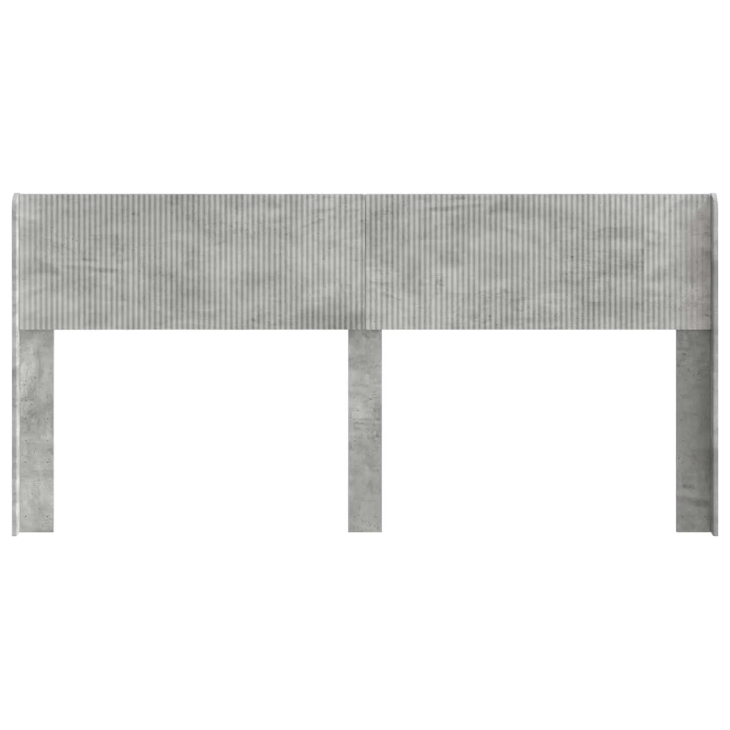 Testiera Letto Grigio Cemento Legno ingegnerizzato 889658