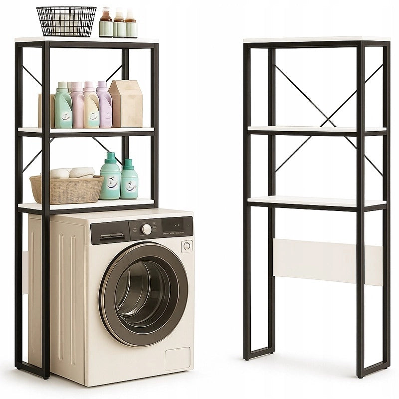 Libreria con finitura marrone, con misure 66x34x160 cm.